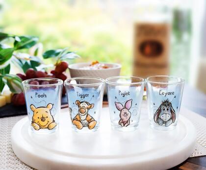 Disney Winnie The Pooh Character Portraits 2-Ounce Mini Shot Glasses | Set of 4 alternate image