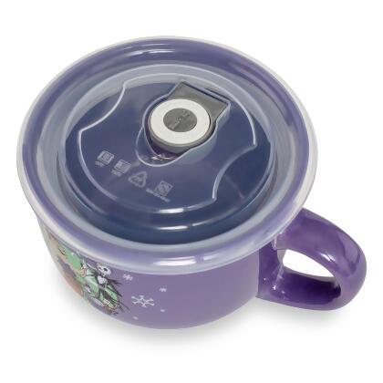 Disney The Nightmare Before Christmas "Merry Scary" Ceramic Soup Mug With Lid alternate image