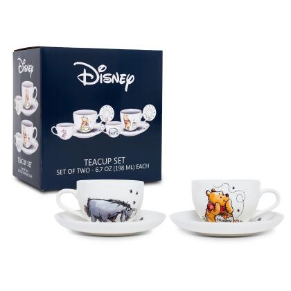 Disney Winnie the Pooh Bone China 4-Piece Teacup and Saucer Set alternate image