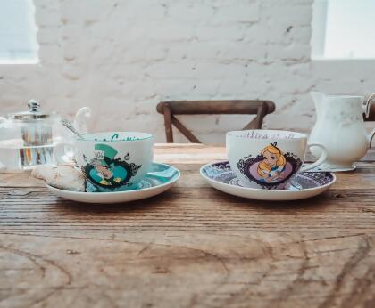 Disney Alice In Wonderland Mad Hatter Bone China Teacup and Saucer | Set of 2 alternate image