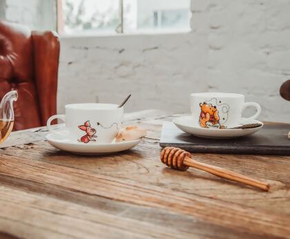 Disney Winnie the Pooh Bone China 4-Piece Teacup and Saucer Set alternate image