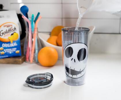 Disney Nightmare Before Christmas Jack Skull Plastic Travel Tumbler | 20 Ounces alternate image