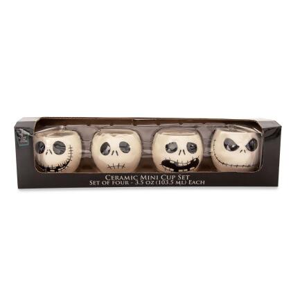 Disney The Nightmare Before Christmas Jack Faces Mini Ceramic Cups Shot Glass Set of 4 alternate image