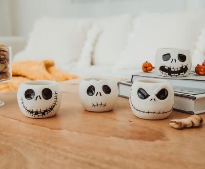 Disney The Nightmare Before Christmas Jack Faces Mini Ceramic Cups Shot Glass Set of 4 alternate image