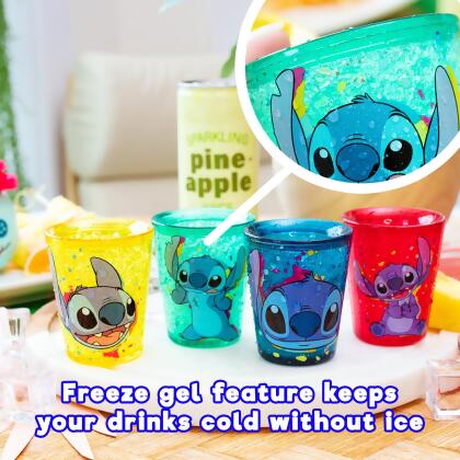 Disney Lilo & Stitch Faces 1.5-Ounce Freeze Gel Mini Cups | Set of 4 alternate image