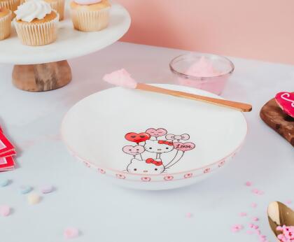 Sanrio Hello Kitty Balloons 9-Inch Ceramic Coupe Dinner Bowl alternate image