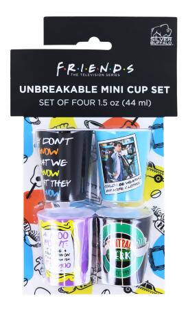 Friends Quotes 1.5-Ounce Plastic Mini Shot Glasses | Set of 4 alternate image