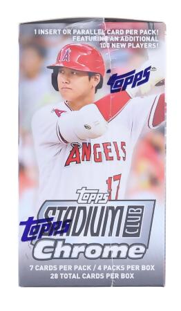 MLB 2022 Topps Stadium Club Chrome Updates Value Box | 4 Base Packs Per Box alternate image