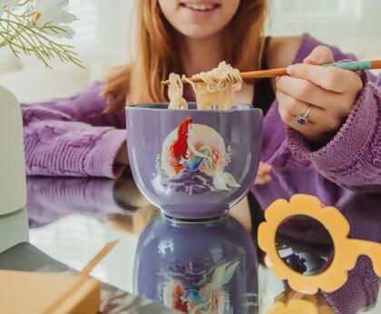 Disney The Little Mermaid Ariel Ceramic Soup Mug With Spoon | Holds 24  Ounces