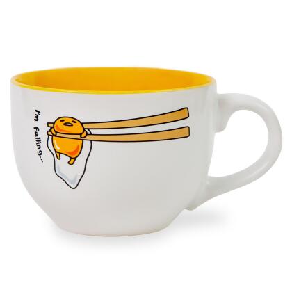 Sanrio Gudetama "I'm Falling" Ceramic Soup Mug | Holds 24 Ounces alternate image