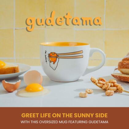 Sanrio Gudetama "I'm Falling" Ceramic Soup Mug | Holds 24 Ounces alternate image