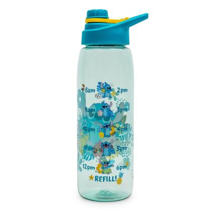 Disney Lilo & Stitch Tropical Water Bottle With Time Table | Holds 28 Ounces alternate image