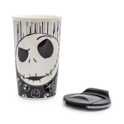 Disney Nightmare Before Christmas Jack with Bones Ceramic Travel Mug | 10 Ounces alternate image