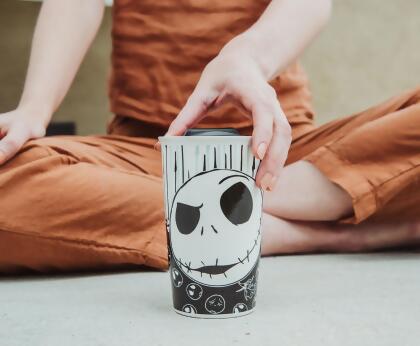 Disney Nightmare Before Christmas Jack with Bones Ceramic Travel Mug | 10 Ounces alternate image