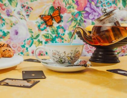 Disney Alice In Wonderland Ceramic Teacup and Saucer Set alternate image