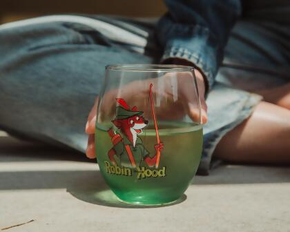 Disney Robin Hood Stemless Wine Glass | Holds 20 Ounces alternate image