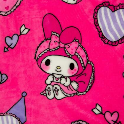 Sanrio My Melody and Kuromi Pillow Fight Sherpa Throw Blanket | 50 x 60 Inches alternate image