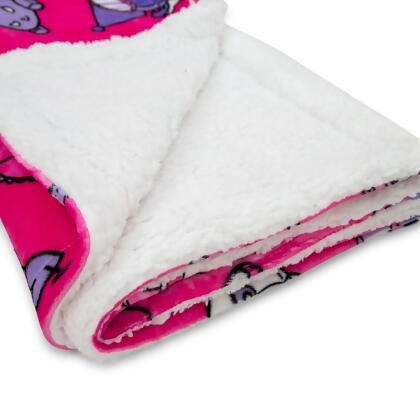 Sanrio My Melody and Kuromi Pillow Fight Sherpa Throw Blanket | 50 x 60 Inches alternate image