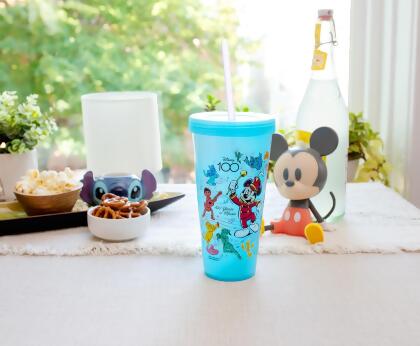 Disney 100 Mickey Mouse Color-Change Tumbler With Lid and Straw | Holds 20 Ounce alternate image