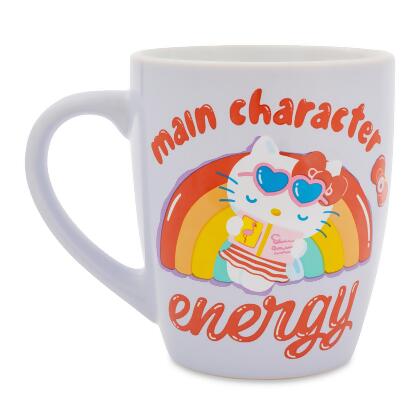 Sanrio Hello Kitty "Main Character Energy" Curved Latte Mug | Hold 25 Ounces alternate image