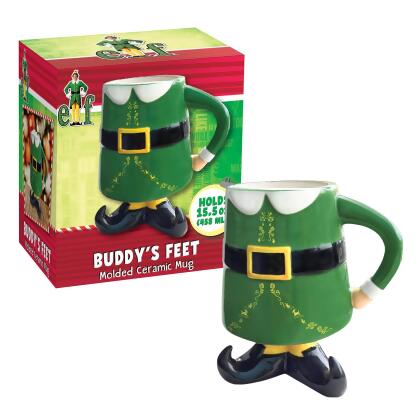 Elf Buddy's Feet Molded Ceramic Mug