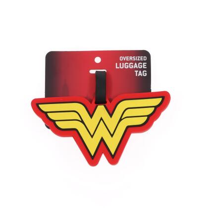 DC Comics Wonder Woman Logo Travel Luggage Tag With Suitcase ID Card Label alternate image