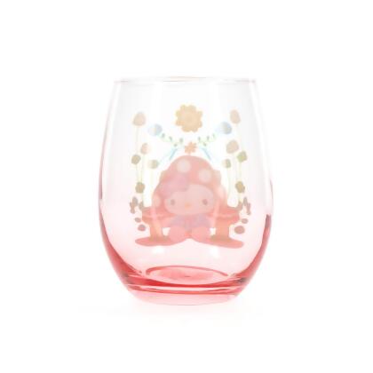 Sanrio Hello Kitty Mushroom Art Stemless Wine Glass | Holds 20 Ounces alternate image