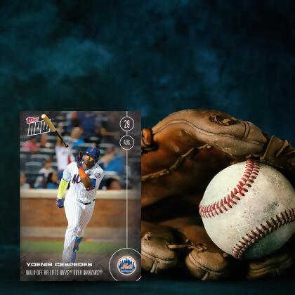 MLB NY Mets Yoenis Cespedes #405 Topps NOW Trading Card alternate image