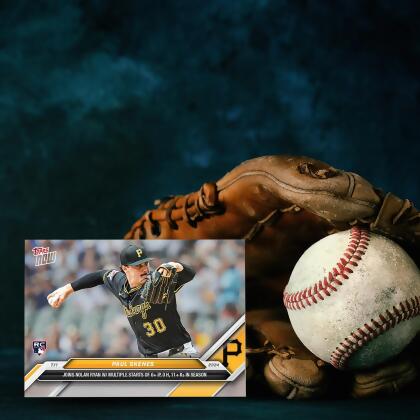 MLB 2024 TOPPS NOW Trading Card 407 | Paul Skenes alternate image