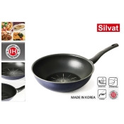 韓製 鑽石不黏炒鍋 Silvat Excellent IH Wokpan 28cm (電磁爐適用) 韓製 鑽石不黏炒鍋 Silvat Excellent IH Wokpan 28cm (電磁爐適用)