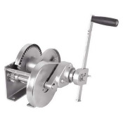 DAYTON 12U371 Hand Winch,Spur Gear,Brake,1200 lb.