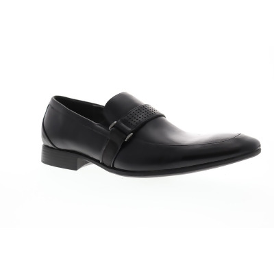 Robert Wayne Tf Tristian Mens Black Leather Casual Dress Loafers