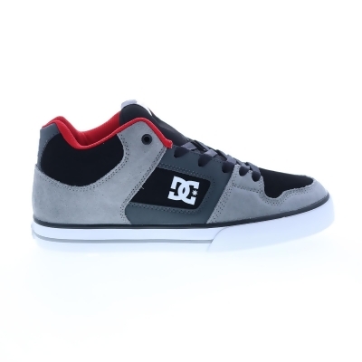DC Pure Mid ADYS400082-BYR Mens Gray Suede Skate Inspired Sneakers Shoes 