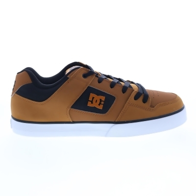DC Pure 300660-KBO Mens Brown Leather Lace Up Skate Inspired Sneakers Shoes 