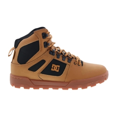 DC Pure High-Top Winter Boot Mens Brown Skate Inspired Sneakers Shoes 