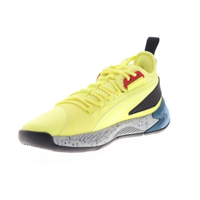 Puma Uproar Spectra Limelight Black White Mens Athletic Basketball