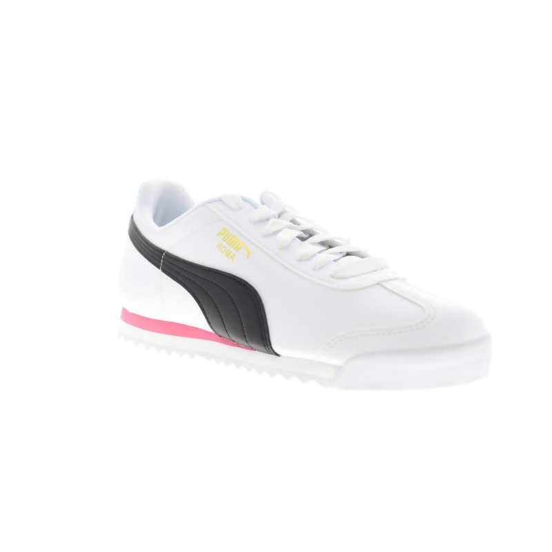 puma roma black and white