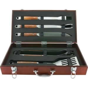 Mr Bar B Q 02136X Pd Forged 5Pc Set Wood Case - All