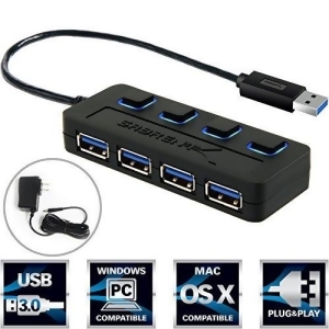 Sabrent Hb-ump3 4Port Usb 3.0 Hub With Power - All