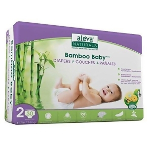 Aleva Naturals 37845 Bamboo Baby Diapers Size 2 - All