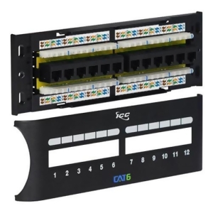 Icc Icmpp12f6e Patch Panel Cat 6 Front 12 Port - All