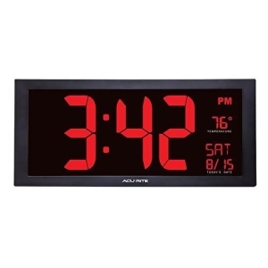 Chaney Instruments 75100Ma1 AcuRite Digital 18 Wall Clock - All