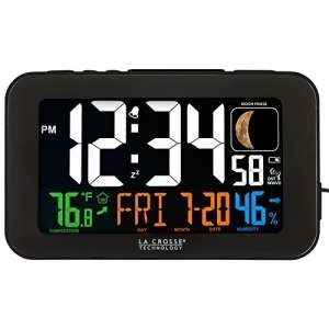 Lacrosse 617-1485B Atomic Color Alarm Clock - All