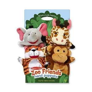 Melissa Doug 9081 Zoo Friends Hand Puppets - All
