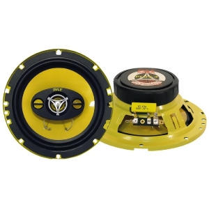 Pyle Speaker 6.5 4-Way Pyle Gear 300Watts; Yellow Basket/cone Plg6.4 - All