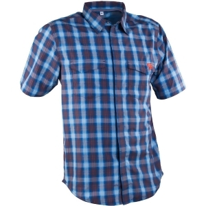 Race Face Shop Shirt Short Sleeve Blue Plaid M - All