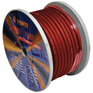 Qpower 4Ga Red Power Wire 4Ga. 100' Red Qpower - All