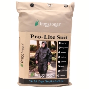 Frogg Toggs Pl12140-04x/2x Frogg Toggs Pl12140-04x/2x Pro Lite Rain Suit Khaki Xl/2x - All