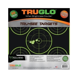 Truglo Tg11a50 Truglo Tg11a50 Target 5-Bull 12X12 50Pk - All