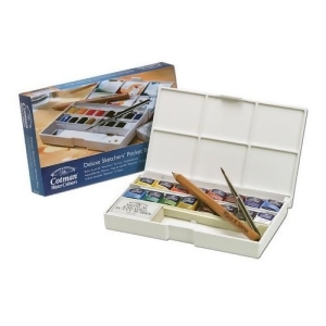 Winsor Newton / Colart 0390060 Cotman Watercolour Pocket Box Half Pan Set - All